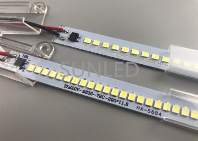 China Super Slim LED Rigid Light Bar 220V SMD2835 120 Degree Beam Angle High Brightness for sale
