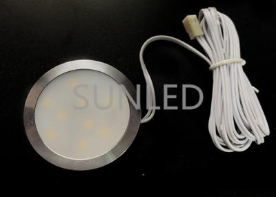 China Forma redonda bajo el mostrador luces LED de aluminio DC12V 120 grados ángulo del haz en venta