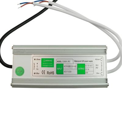 China DC 12V LED Driver Power Supply 60w IP67 Waterproof Durable For LED Wall Washer for sale