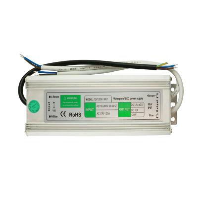 China 120 Watt LED Driver Power Supply Waterproof 12 Volt AC 220V 2 Years Warranty for sale
