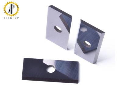 China Cemented Woodworking Carbide Inserts / Rectangular Wood Cutting Blade Antirust for sale