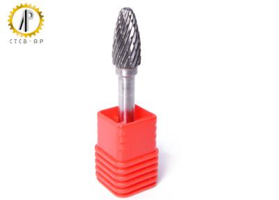 China Tree Radius End Shape F Carbide Die Grinder Bits , 3mm Carbide Cutting Burrs for sale
