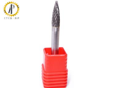 China Metal Removal Solid Carbide Burrs , Aluminum Cut Carbide Burrs Shape G Tree Pointed End for sale