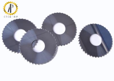 China Solid Carbide Saw Blade / Slitting Saw With 90 Degree Teeth For Metal Working for sale