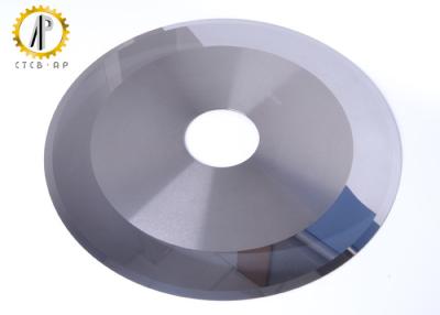 China YG10X Paper Slitter Round Carbide Blade , Bottom Tungsten Blade High Hardness for sale