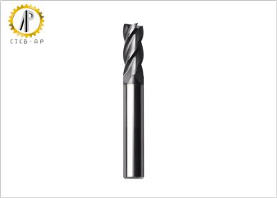 China 4 Flute Solid Carbide Corner Radius End Mills HRC58 for sale