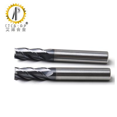 China TiAlN Coating Tungsten Carbide CNC Milling Cutters HRC 58 for sale