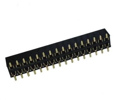 China 2.0mm PCB 2 Pin Header Connector Female Gold Plated PA6T for sale