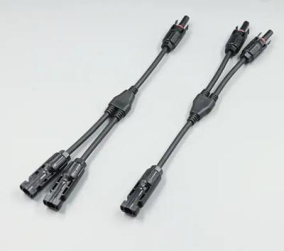 China Sonnenkollektor PV photo-voltaisches Kabel-Verbindungsstück 4 Quadrat-Millimeter PPO des Kabelbaum-Kabel-Y zu verkaufen