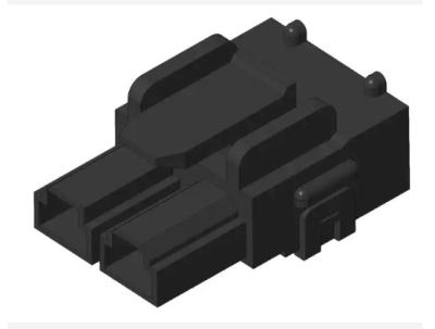 China 10.00mm Pitch Automotive Connector Housing Wire To Board 2 Circuit Black PA66 UL94V0 for sale