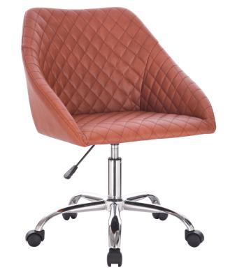 China Vintage PU Seat Adjustable Height Home Office Swivel Desk Chair for sale