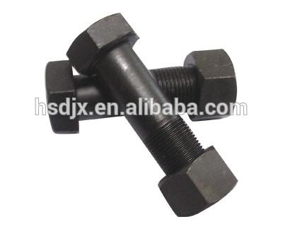 China 12.9 Strong Excavator track link Bolt and nut / track bolt and nut/chain bolt and nut Te koop