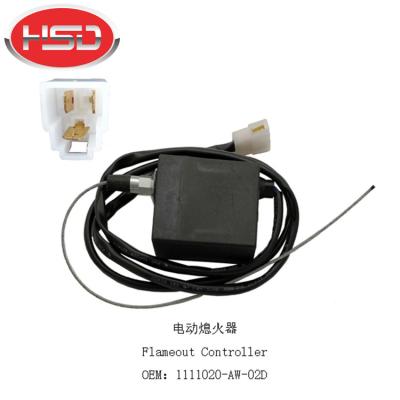 China Excavator Electrical Parts 1111020-AW-02D Flameout Controller Solenoid Valve Accelerator Spare Parts for sale