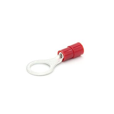 China Red Nylon Insulated Single Crimp 0.5-2.5mm2 Ring Terminals TLC Terminals for sale
