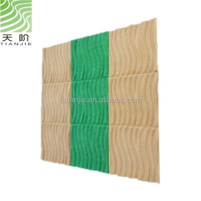 China Modern Recycled Tianjie 3d Acoustic Panels Pet Polyester Fiber Felt Wall Panels for sale