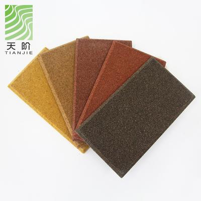 China Original NRC 0.7-0.90 Tianjie Acoustic Panels Factory Sound Absorbing Sanded A1 Sanded Fiberboard System Acoustic Panels for sale