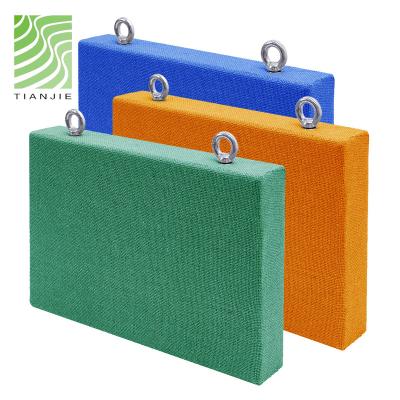 China Chinese Tianjie Acoustic Panels Factory Felt Polyester Panel Gray Sound Absorbing Foam 3d Polyester Sound Absorbing Panel for sale