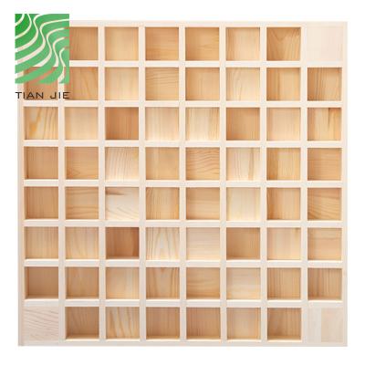 China Traditional Acoustic Panels Recording Room Lobby Fireproof Solid Wood Acoustic 3d Diffuser for sale