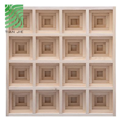 China Traditional Acoustic Sound Barriers Music Sound Acoustic Wood Diffuser Panel For Recording Room for sale