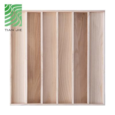 China Traditional Acoustic Panels Logging Room Soundproof Acoustic Panel Solid Wood Wood Diffuser for sale