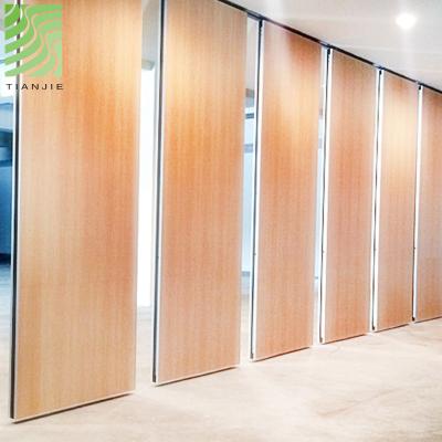 China Tianjie Modern Acoustic Sliding Folding Acoustic Panels Meeting Venue Soundproof Division for sale