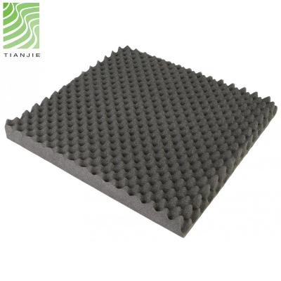 China 25*25 Tianjie Eco-friendly Acoustical Wedges Panels Adhesive Cheap Sound Proof Foam Sheets For Studio for sale