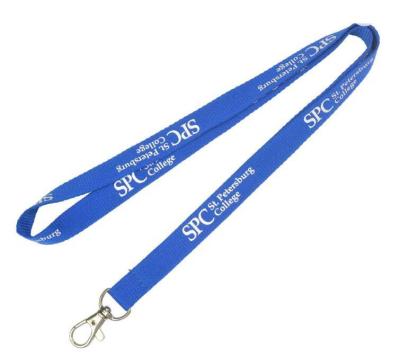 China Professional Silk Screen Imprint Polyester Lanyards Customized Color for sale