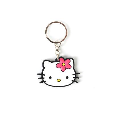 China Cute Soft PVC Keychains Free Artwork Customized Logo Print For Business Gift for sale