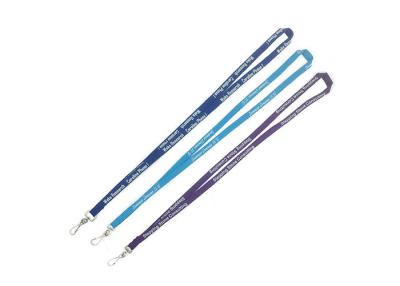 China Polyester Breakaway Custom Tubular Lanyards 920x15mm With Id Card Holder for sale