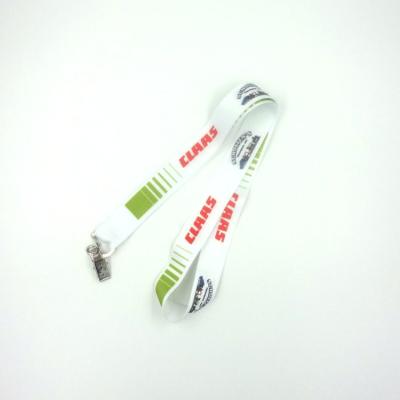 China Silkscreen Printing Full Colour Lanyards , 0.6mm To 2.5mm Thick Name Badge Lanyard for sale