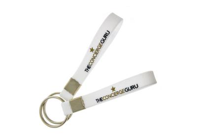 China White Soft PVC Keychains Customized Size Colorful Design Hog Toughness for sale