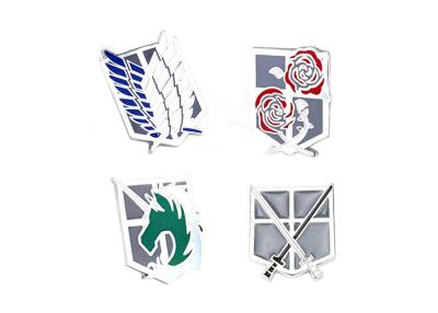 China Iron Silver Brooch Pin Men 'S Suit Shirt Collar Accessories / Lapel Pin Badges for sale