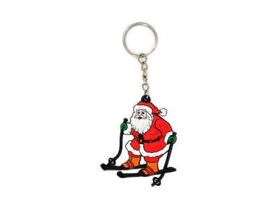 China Cartoon Embossed Soft PVC Keyring For Advertising Normal Size 50mm for sale