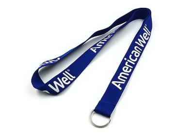 China 0.6mm To 2.5mm Thickness Imprint Polyester Lanyards Strap For ID Card Holder for sale