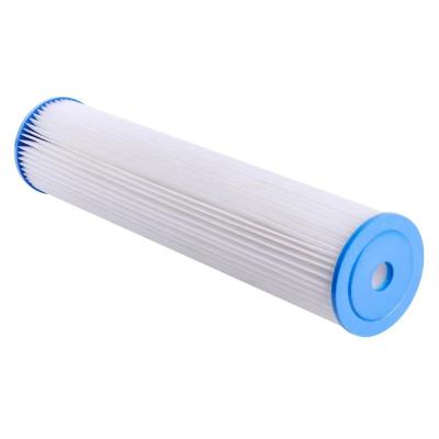 China Cartucho de filtro de piscina de 20*2,5 polegadas com membrana PES e tecido de poliéster à venda
