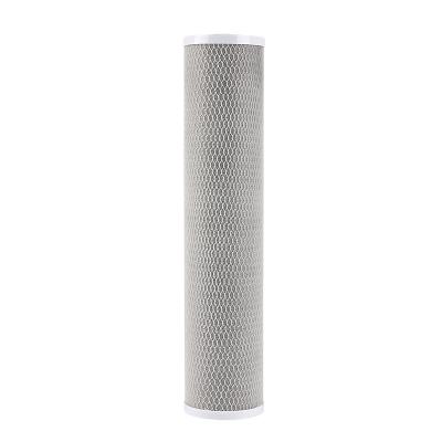 China Polyethylene Netting 10inch 5micron CTO Alkaline Water Filter Cartridge for Commercial for sale