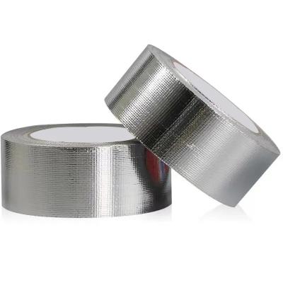 China HVAC Aluminum Foil Tape Solvent Acrylic Self Adhesive High Temp Aluminum Tape for sale