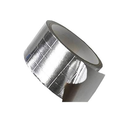 China 2 Way FSK Aluminium Tape Waterproof Rubber Resin Adhesive HVAC Reinforced Foil Scrim Kraft Tape for sale