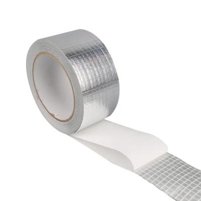 China 2 Way HVAC Reinforced Scrim Aluminum Foil Tape FS Rubber Resin Adhesive for sale