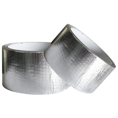 China HVAC Aluminum Foil Tape Reinforced Thermal Insulation Laminated PE Mesh Tape for sale