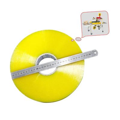 China Custom Industrial Bopp Packing Tape Heavy Duty Transparent Lemon Color for sale