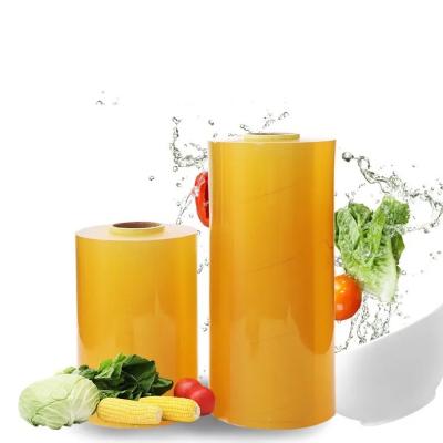 China Food Grade Clear PVC Cling Film Food Wrap Film For Machine for sale