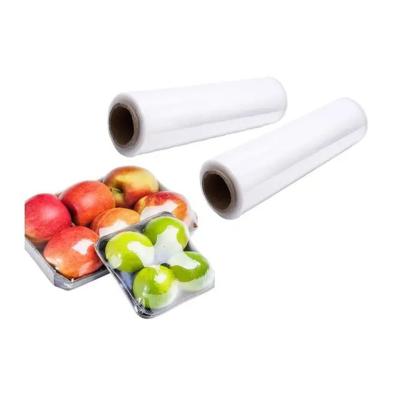 China 100% Biodegradable Plastic PE Cling Film Roll Wrap Food Grade Clear Wrap Preservative for sale