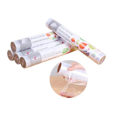 China PE Eco Cling Film High Temperature Resistant Breakpoint Plastic Stretch Wrap Hand Tear Type for sale