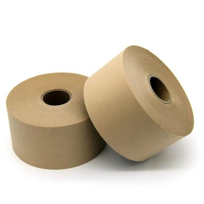 China Non Reinforced Kraft Packaging Tape Eco Friendly Water Activated Reinforced Gummed Tape for sale