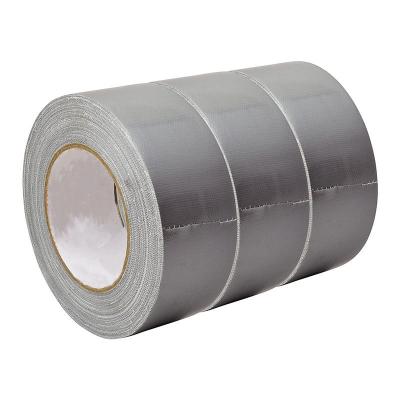 China Heavy Duty Synthetic Rubber Fabric Gaffer Tape Waterproof Silver Duck Cloth Tape For Carpet for sale