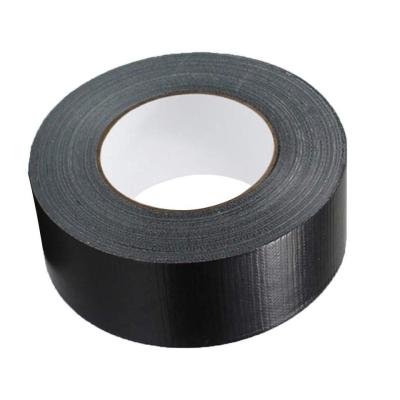 China Heavy Duty Black Cloth Duct Tape High Viscosity No Residue Matte Non Reflective for sale