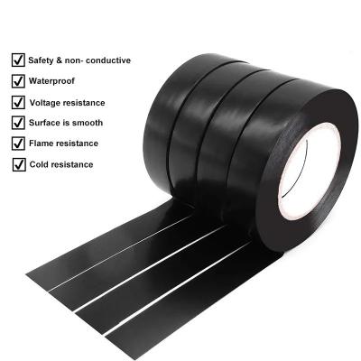중국 아주 튼튼하 PVC 전기 테이프는 검은 난연제를 특화했습니다 판매용