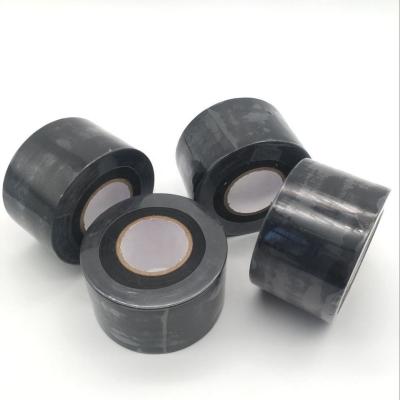 China Black Strong Adhesive PVC Duct Tape Pipe Wrapping Tape for sale