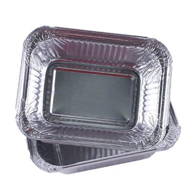 China el pequeño aluminio 260ml se lleva los envases que cuecen la comida disponible Tray With Lid del papel de aluminio en venta